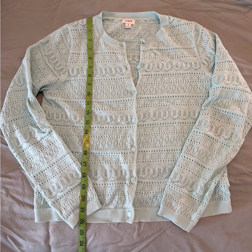 J. Crew Soft Light Green Knit Sweater